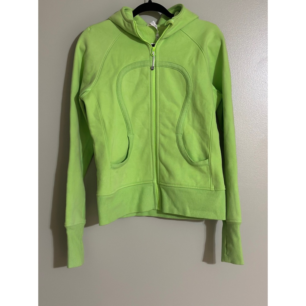 Lululemon Scuba Hoodie Stretch (Lined Hood) Zippy Green Women's 10